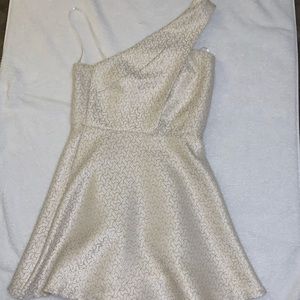 Miss Behave Cream and Gold Dress